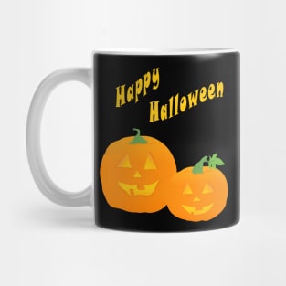 Halloween Jack-O-Lanterns or Jack-O’Lanterns smiling wishing Happy Halloween Mug